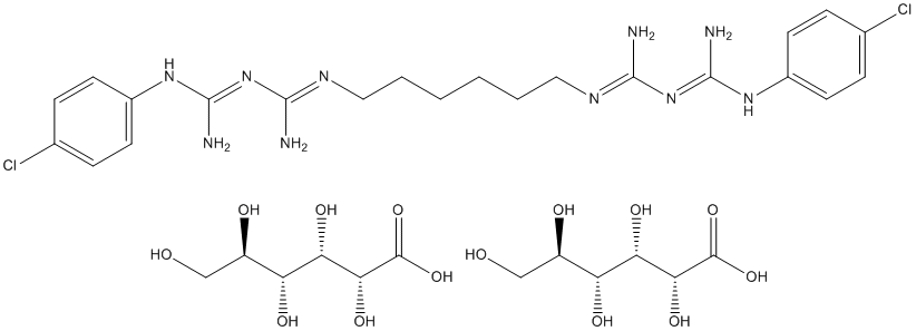 Chlorhexidine digluconate Structure